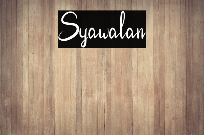 Syawalan Example 1