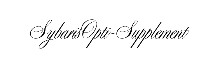SybarisOpti-Supplement Font