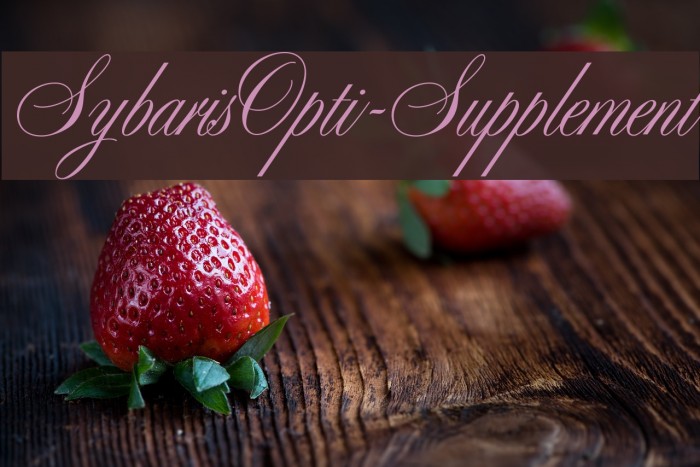 SybarisOpti-Supplement Font examples