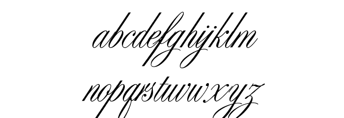 SybarisOpti-Supplement Font LOWERCASE