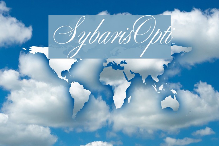 SybarisOpti Font examples