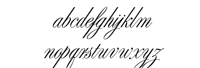 SybarisOpti Font LOWERCASE