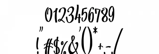 Sybelia Demo Font OTHER CHARS