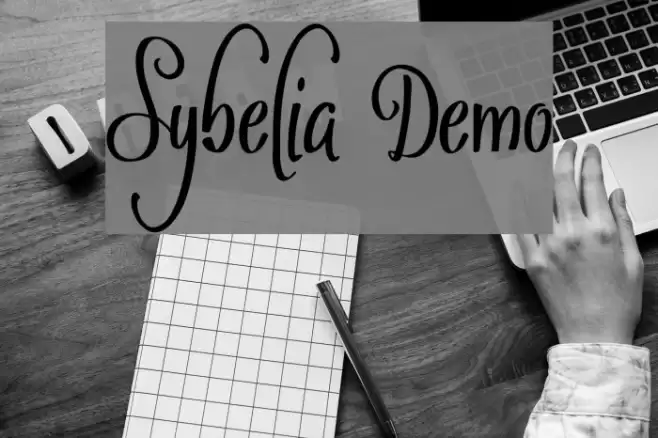 Sybelia Demo Font examples