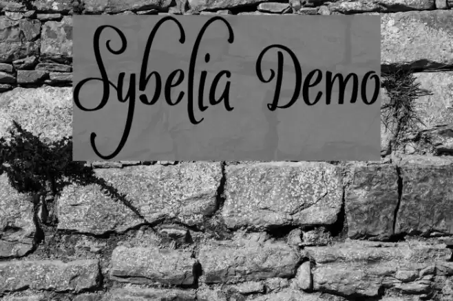Sybelia Demo Font examples