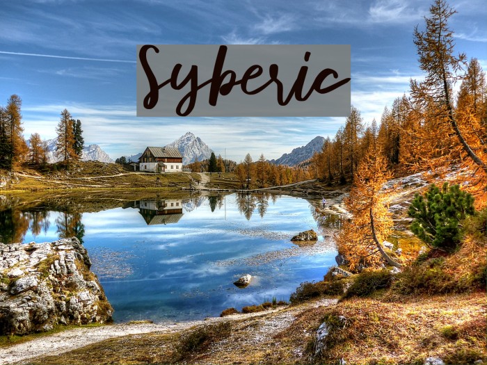 Syberic Font examples