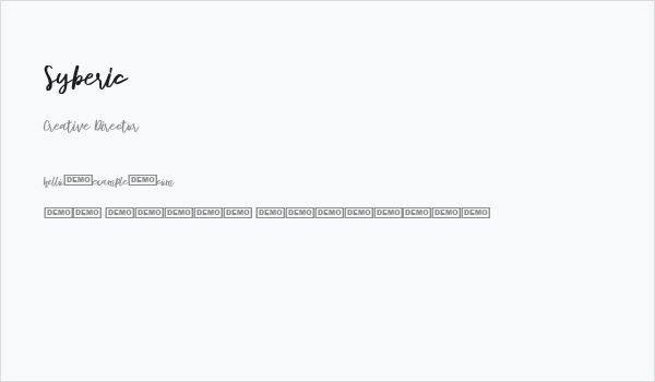 Syberic Business Card