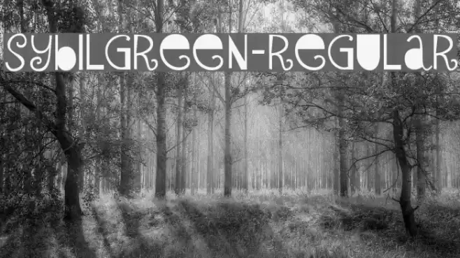 SybilGreen-Regular Font examples