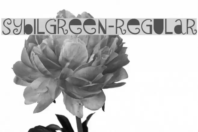 SybilGreen-Regular Font examples