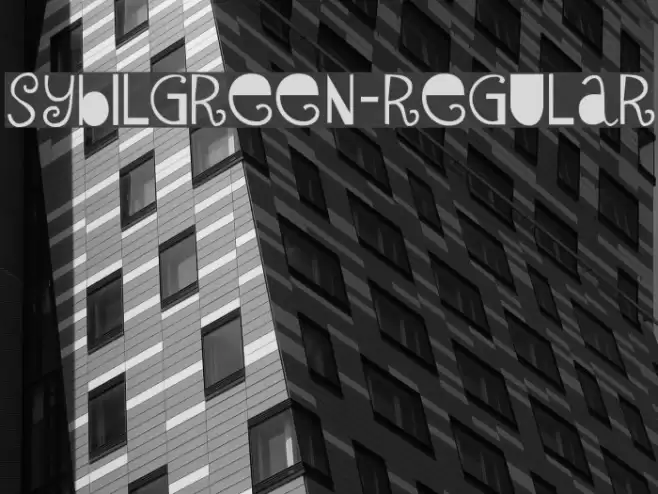 SybilGreen-Regular Font examples