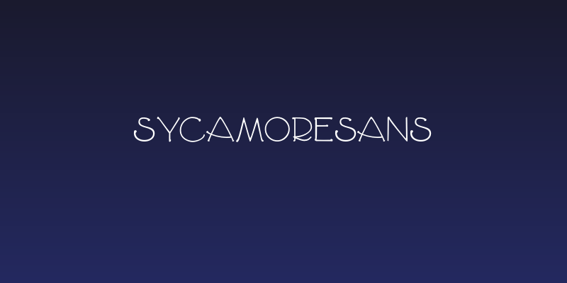 SycamoreSans Social Header