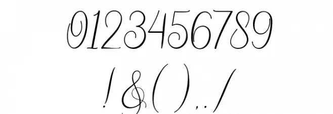 Sydnee Demo Font OTHER CHARS