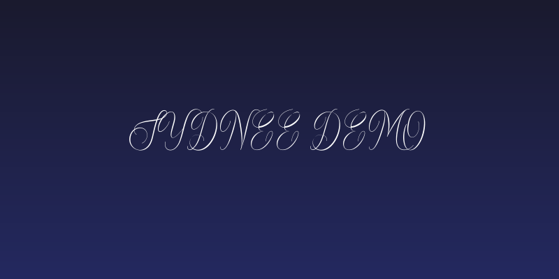 Sydnee Demo Social Header
