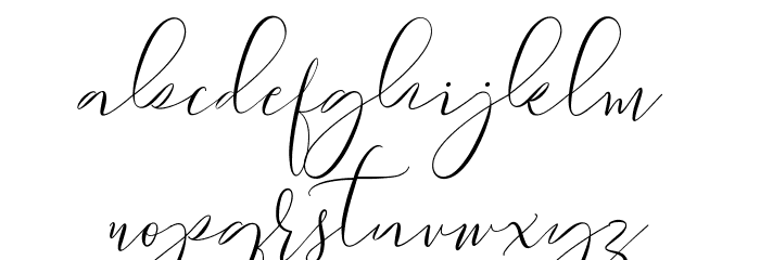 Sydnee Demo Font LOWERCASE