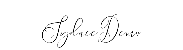 SydneeDemo  Frei Schriftart Herunterladen