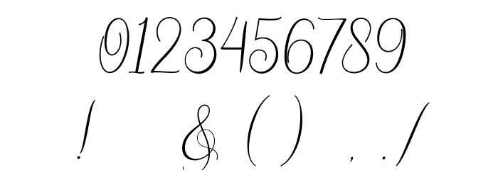 SydneeDemo Font OTHER CHARS