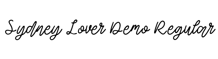 Sydney Lover Demo Regular  Fuentes Gratis Descargar
