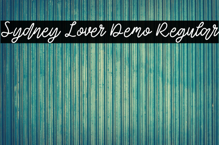 Sydney Lover Demo Regular Example 2