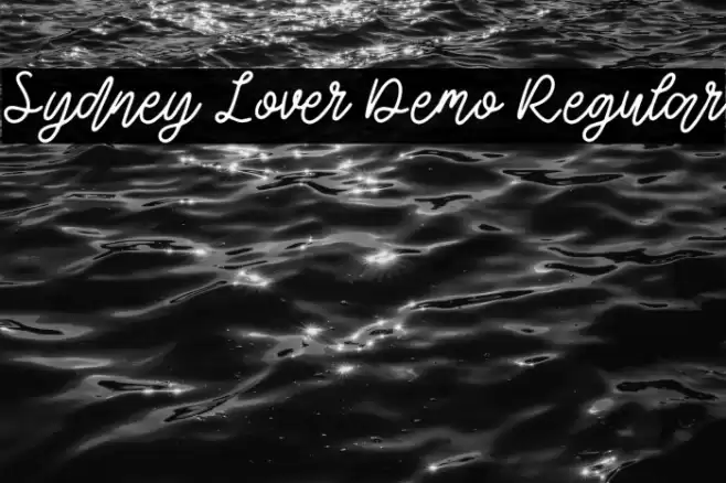 Sydney Lover Demo Regular Caratteri examples