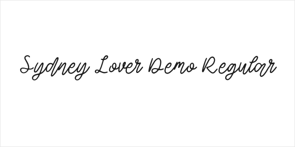 Sydney Lover Demo Regular Logo