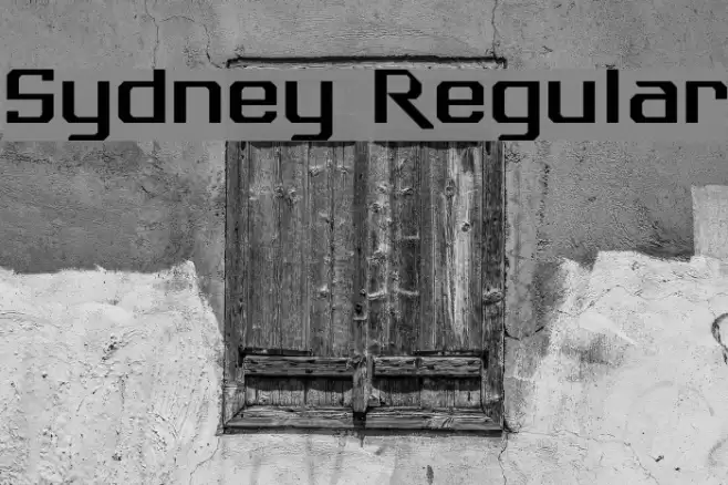 Sydney Regular Font examples