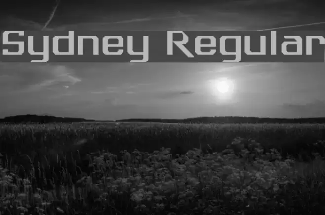 Sydney Regular Font examples