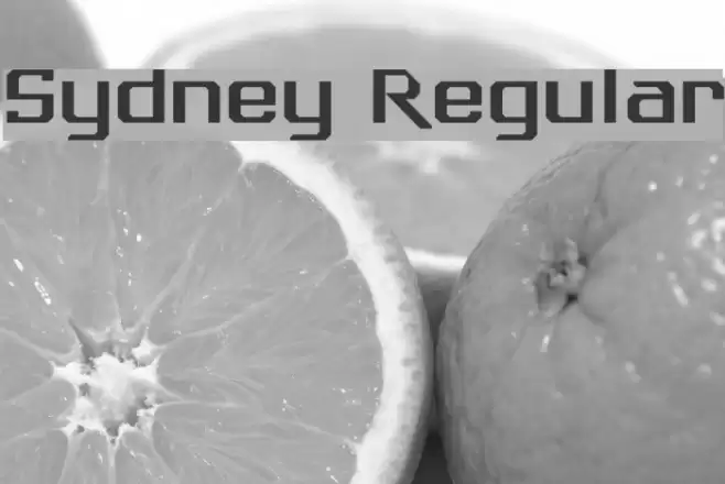 Sydney Regular Font examples