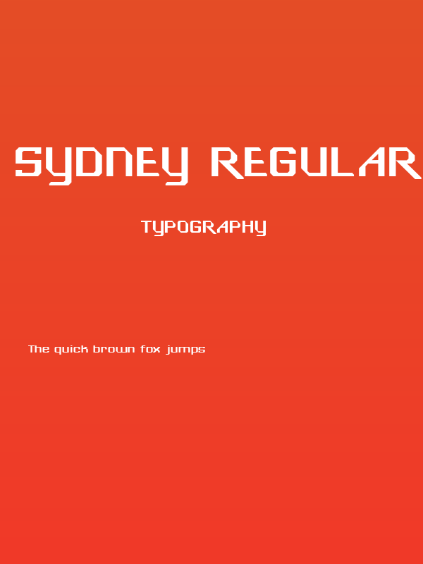 Sydney Regular Poster
