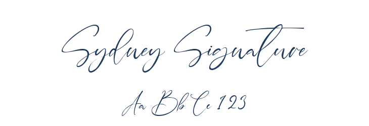 Sydney Signature Font Preview