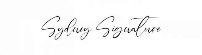 Sydney Signature  تنزيل الخطوط