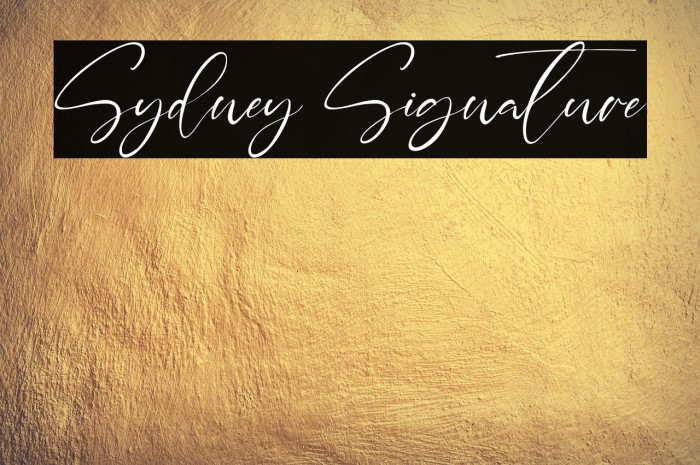 Sydney Signature Example 2