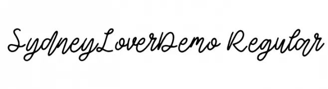 SydneyLoverDemo-Regular Fuentes