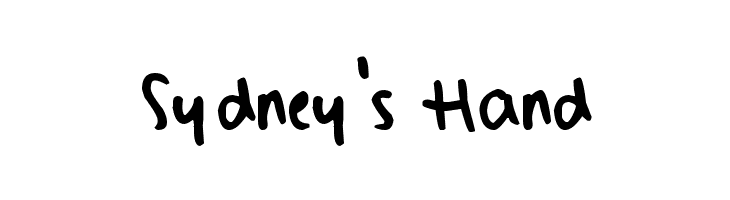Sydney's Hand  font caratteri gratis