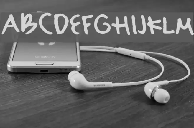 Sydney's Hand Fonte examples