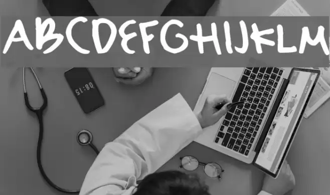 Sydney's Hand Fonte examples