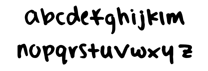 Sydney's Hand Font LOWERCASE