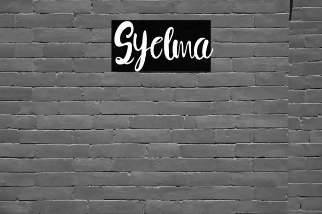 Syelma Font examples