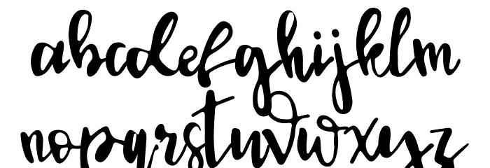 Syembhara Font LOWERCASE