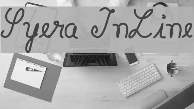 Syera InLine Font examples