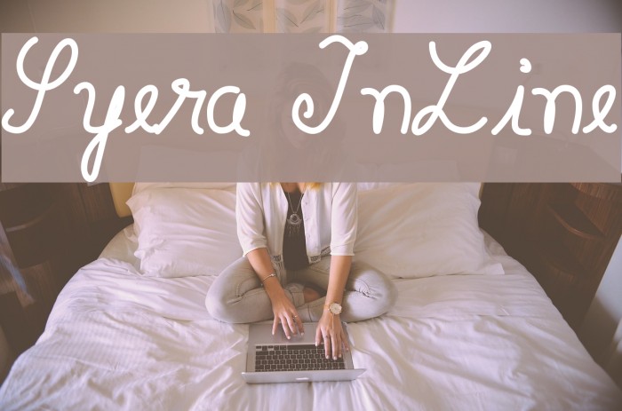 Syera InLine Font examples