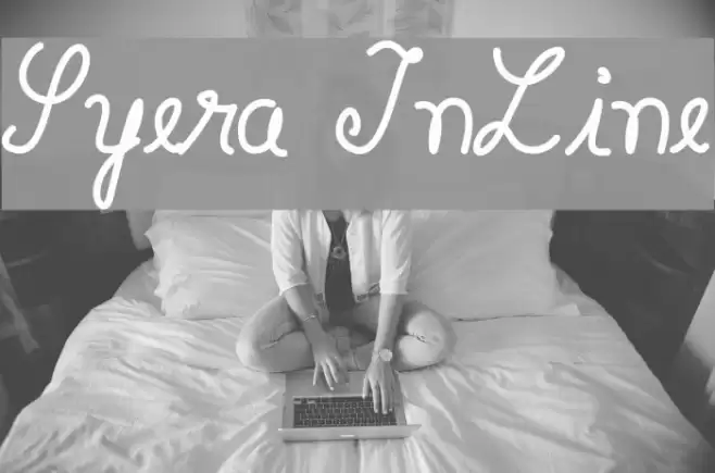 Syera InLine Font examples