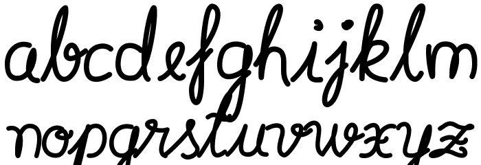 Syera InLine Font LOWERCASE