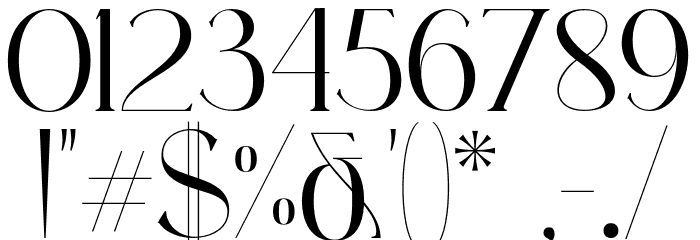 Sygma Bold Font OTHER CHARS