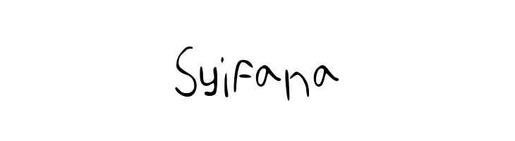 Syifana  font caratteri gratis