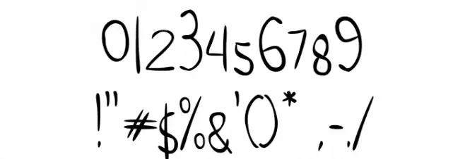 Syifana Font OTHER CHARS