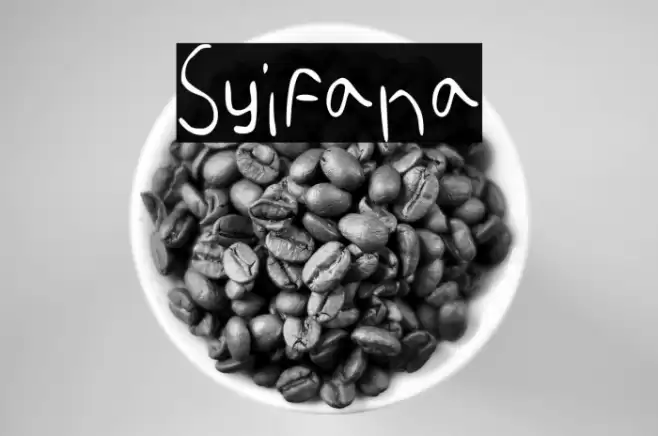 Syifana Font examples