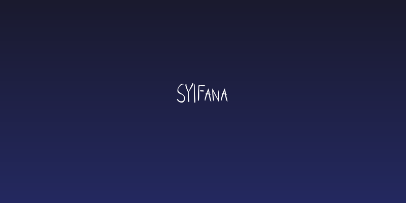 Syifana Social Header