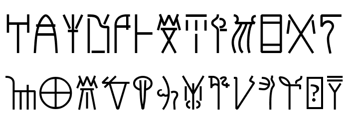 Syilloic Symbol Font OTHER CHARS