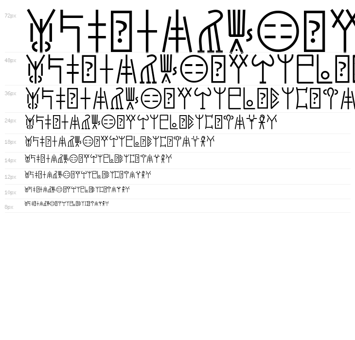 Syilloic Symbol Waterfall