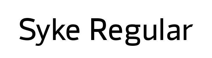 Syke Regular  font caratteri gratis